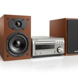 Micro Chaîne Denon D-M41 DAB Bluetooth Argent et Bois