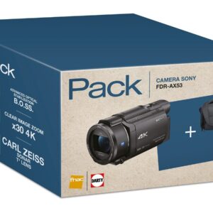 Caméscope SONY PACK FDR-AX53 4K + FOURRE-TOUT + SD 16GO