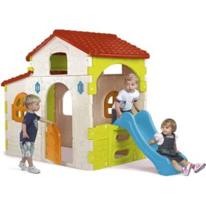 Maison pour enfant - 800010721 - 110 cm x251 cm x162 cm  FEBER - Beauty House avec Toboggan