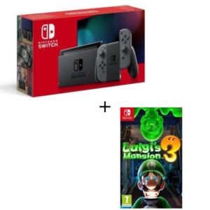 Pack Nintendo Switch Grise + Luigi's Mansion 3
