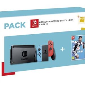Pack  Console Nintendo Switch Néon + FIFA 19