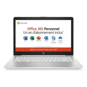 HP PC Portable Stream 14-ds0001nf - 14" HD - AMD A4 - RAM 4Go - Stockage 32Go - AZERTY - WiFi - Windows 10S - Office 365 inclus 1 an
