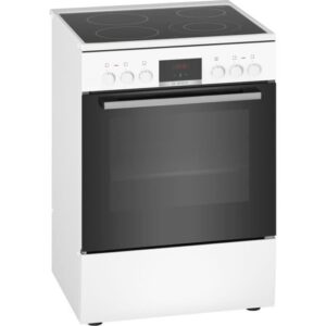 Cuisinière électrique 66l 4 feux blanc - hkr39i120  Bosch
